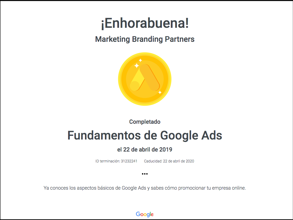 examen google adwords ads