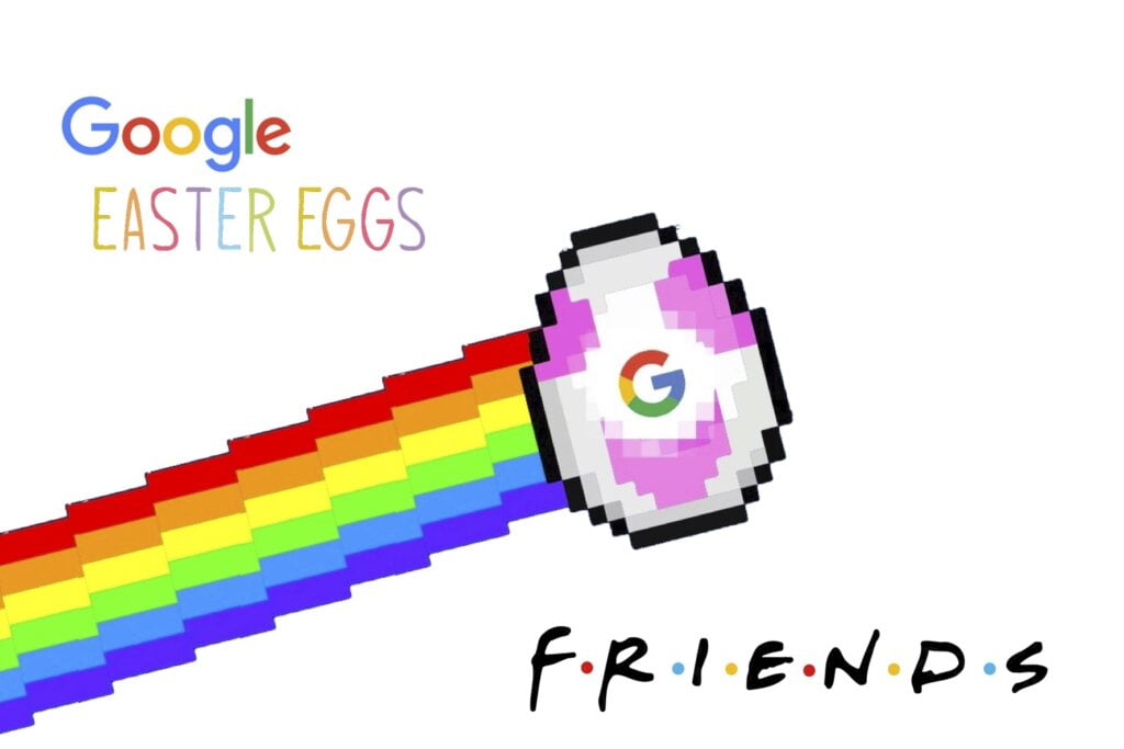 serie friends, easter eggs google