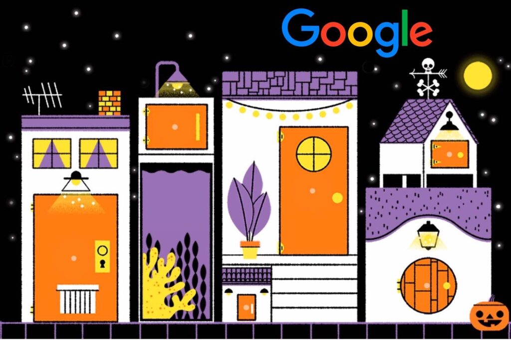 dulce o truco, juego de halloween google