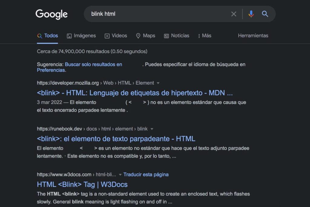 blink html, blink html google
