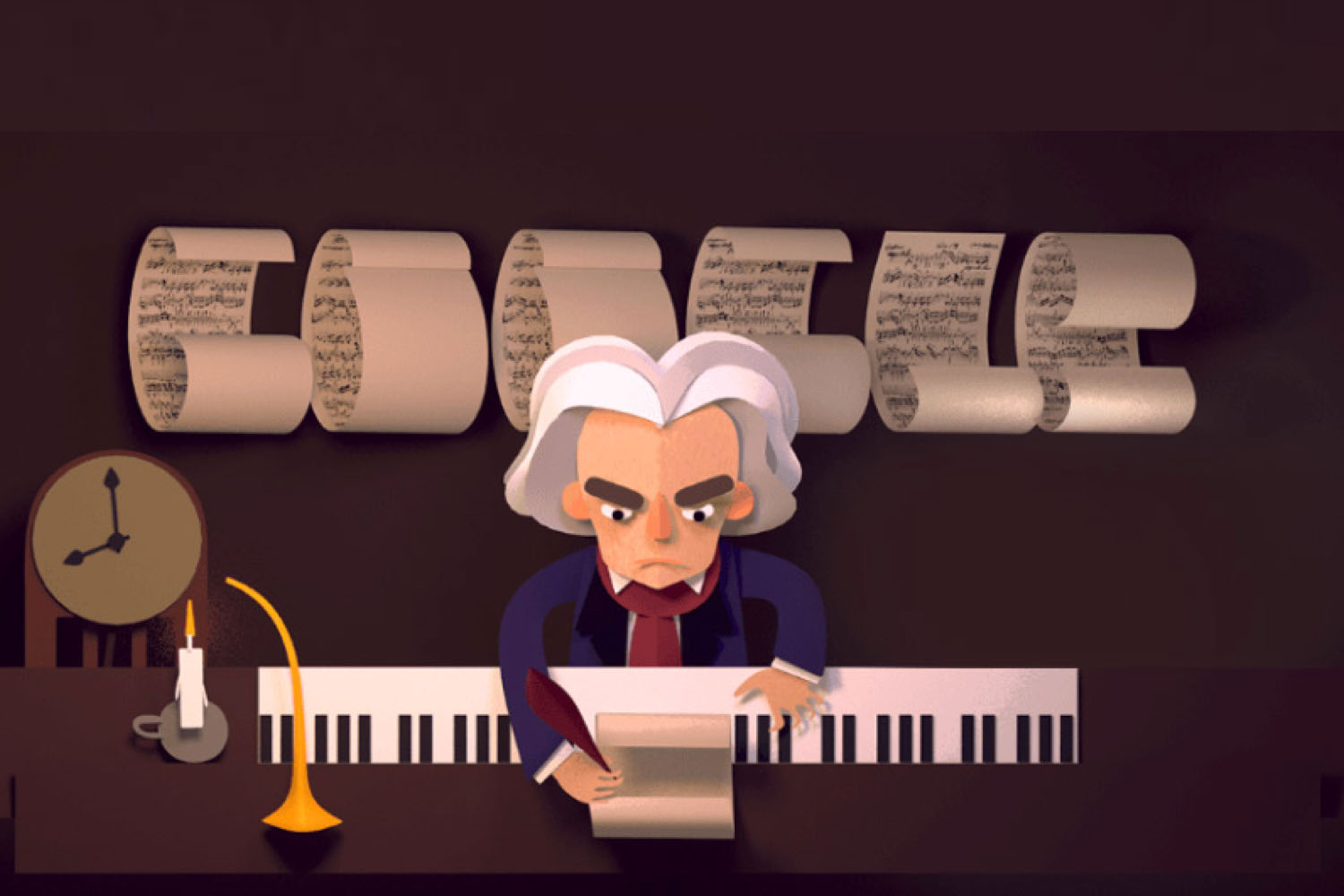 google doodle beethoven, beethoven 245 aniversario