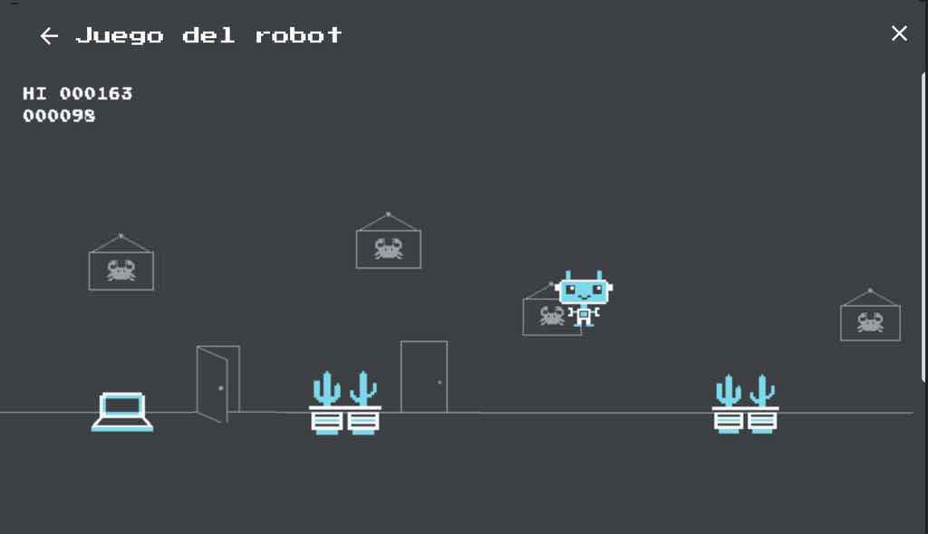 juego del robot de meet, robot game meet