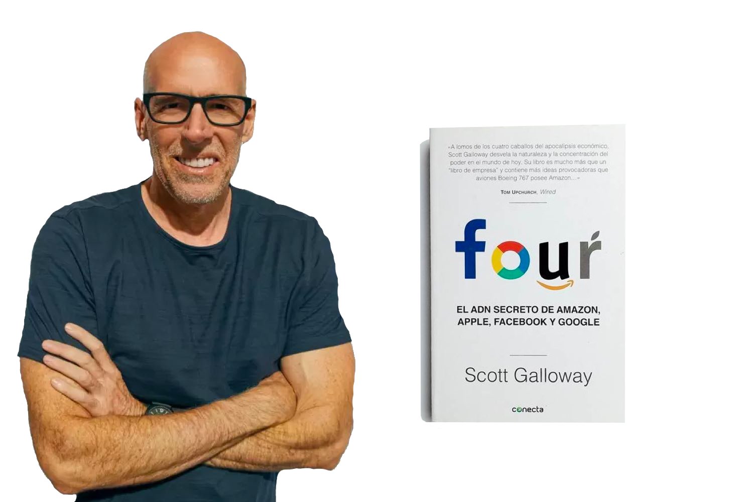 libro four, four el adn secreto de amazon apple facebook y google